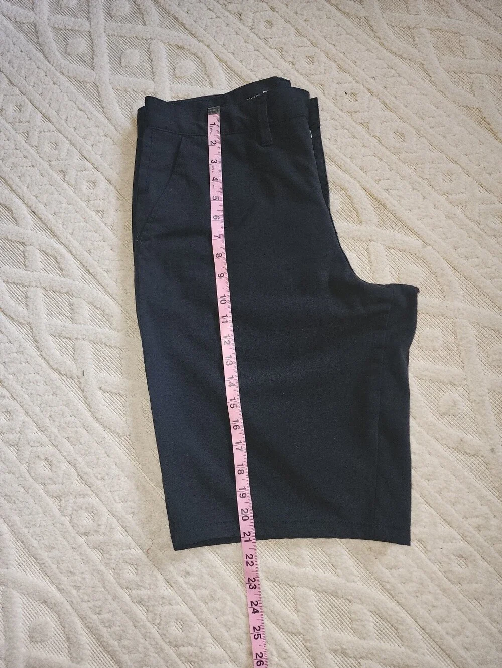 32 urban pipeline Black Flat Front Men's Shorts